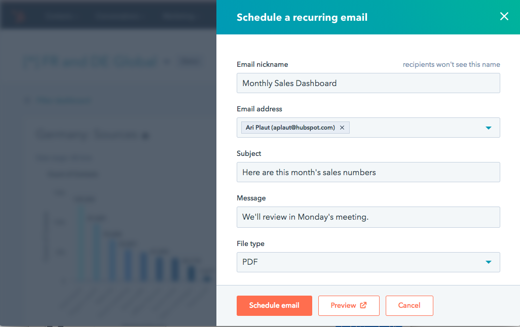 Setup automated email reports with KPI software.