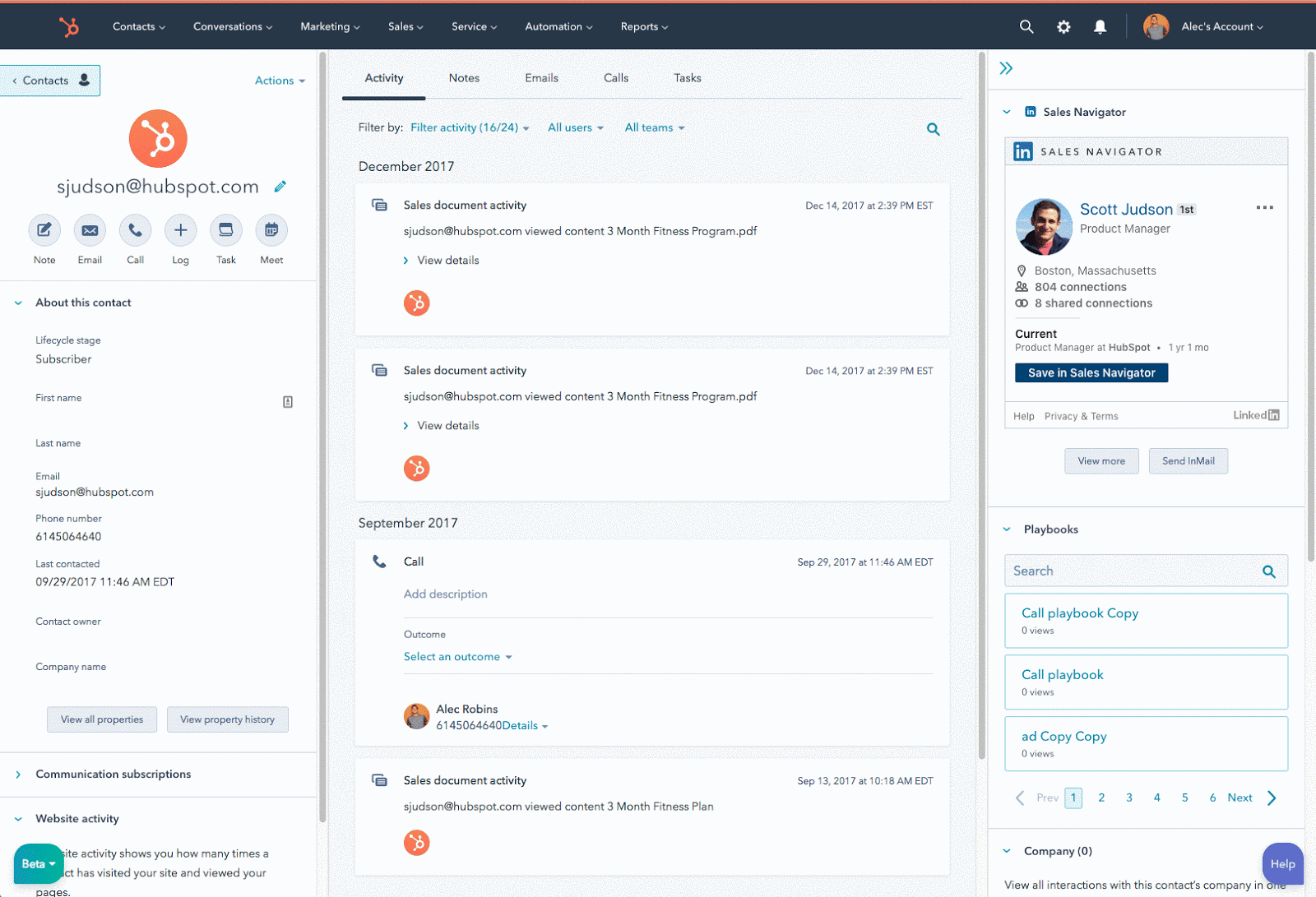 Send Inmail Right from Your CRM with the HubSpot-LinkedIn Sales Navigator  Integration