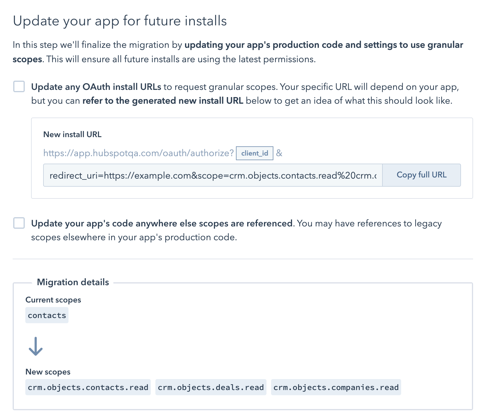 auto-migration-scope-change-summary-screen