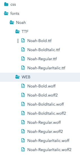 font-file-structure