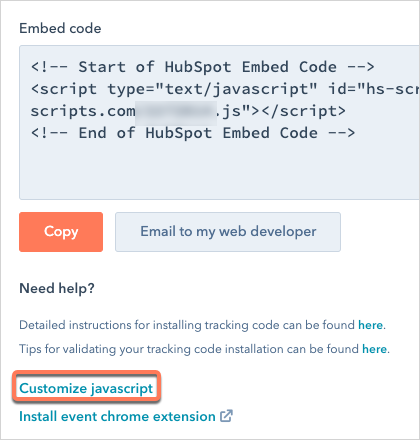 Installeer De Hubspot Trackingcode – ZSON