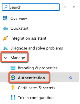 left-sidebar-menu-in-azure-authentication