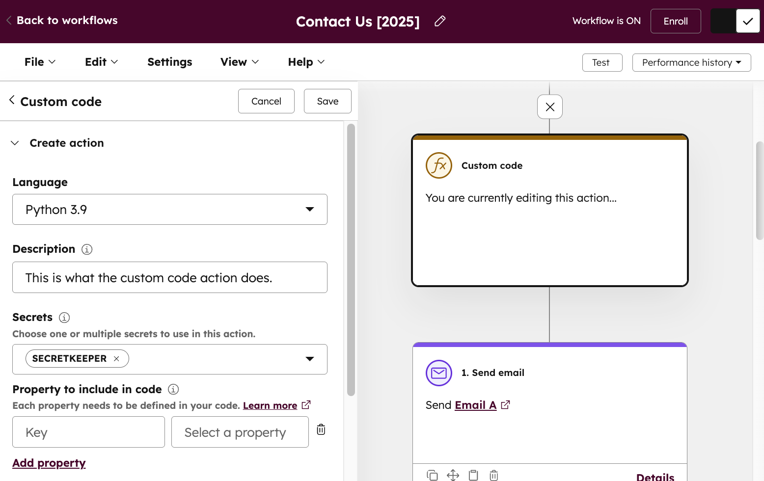 workflow-custom-code