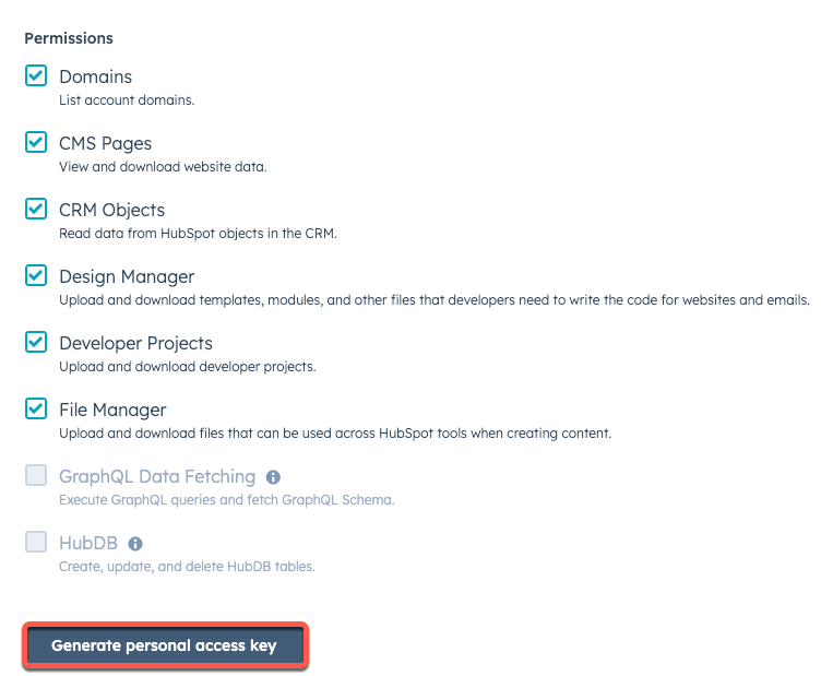 personal-access-key-permissions