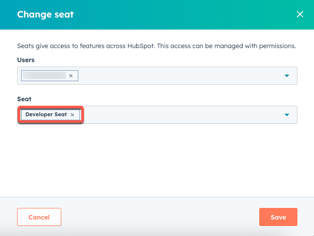 Add Developer seat for new user