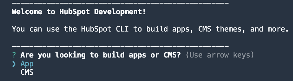 Build an app using the HubSpot CLI