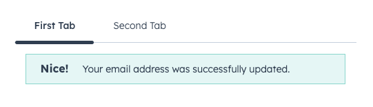 Example of the Tabs UI component