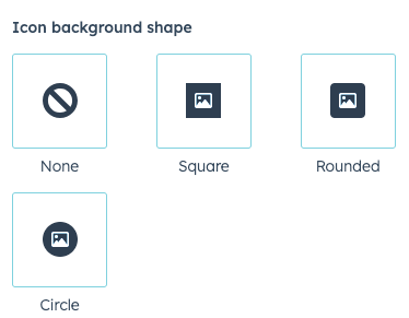 Icon background shape preset