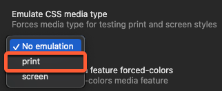 chrome-rendering-media-type-print