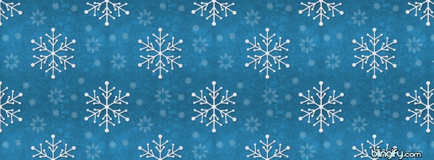 Portada para Facebook con copos de nieve