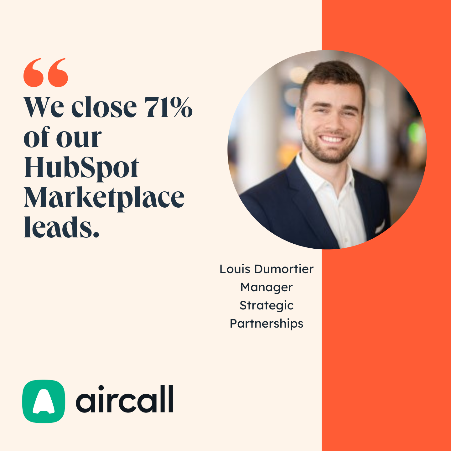 Aircall Prospective Partner Page and Case Studies
