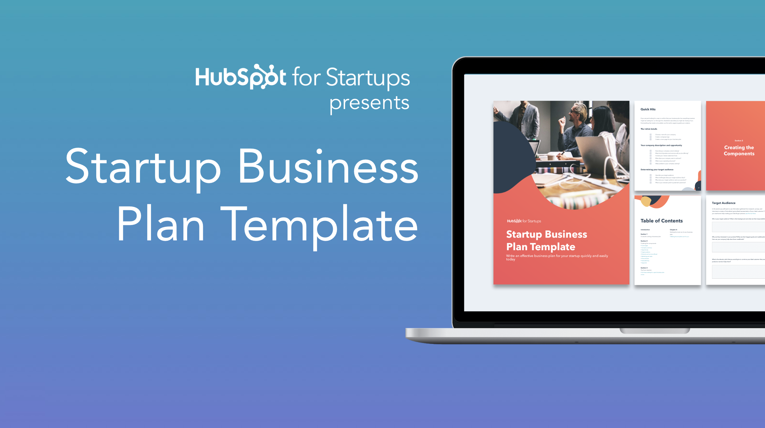 HubSpot  Free Startup Ebooks Pertaining To Business Plan For A Startup Business Template