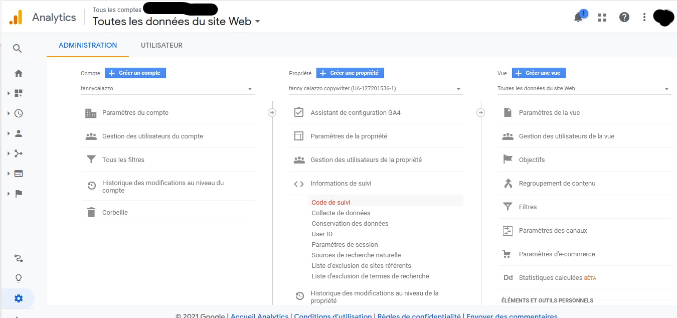 TUTO GOOGLE ANALYTICS POUR GENERER LE PIXEL