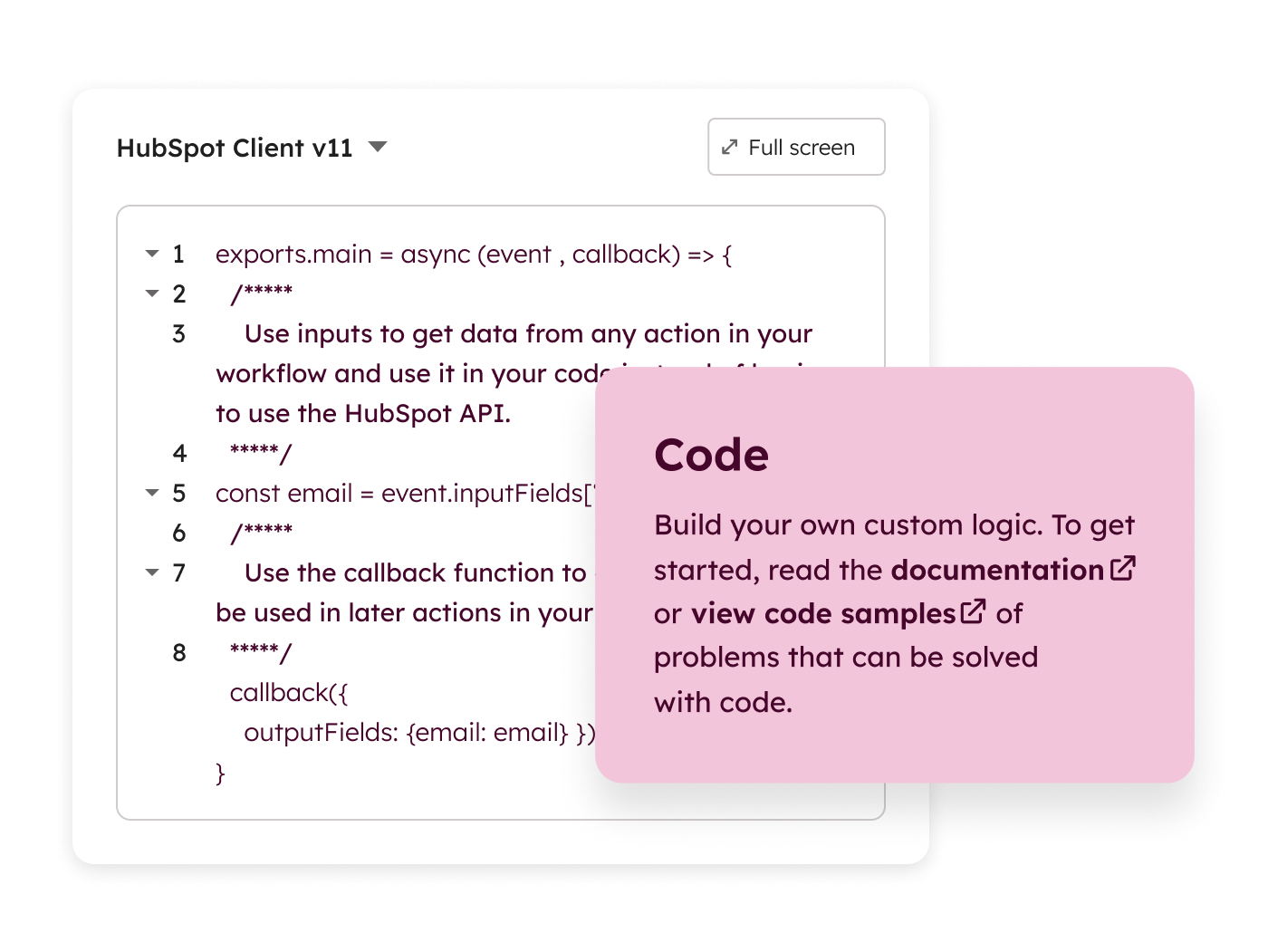 Custom Code Snippet