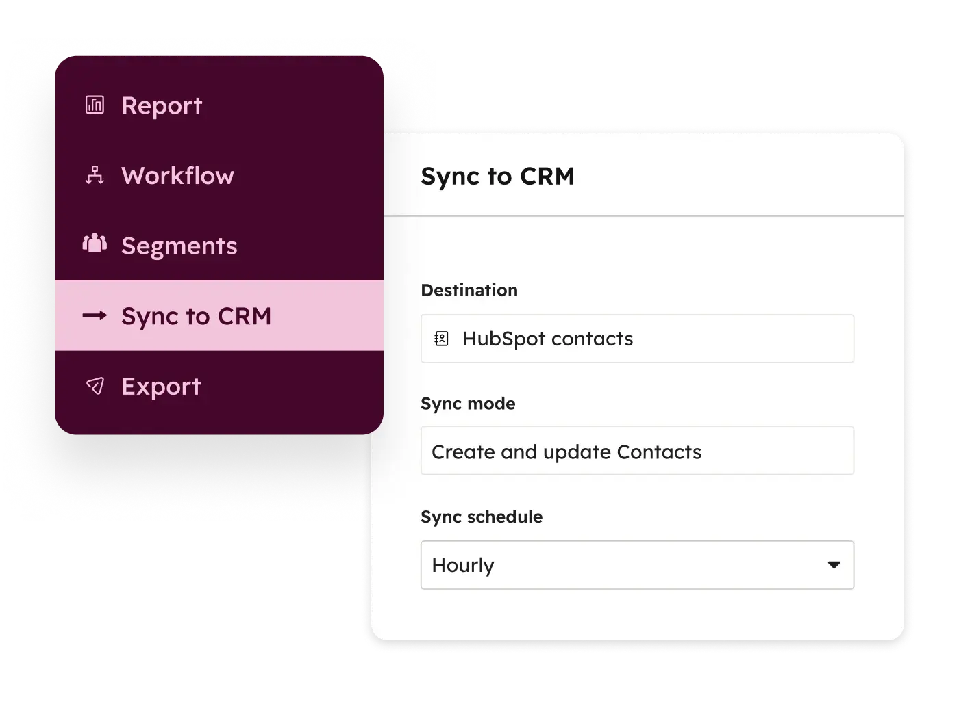 Sync to CRM