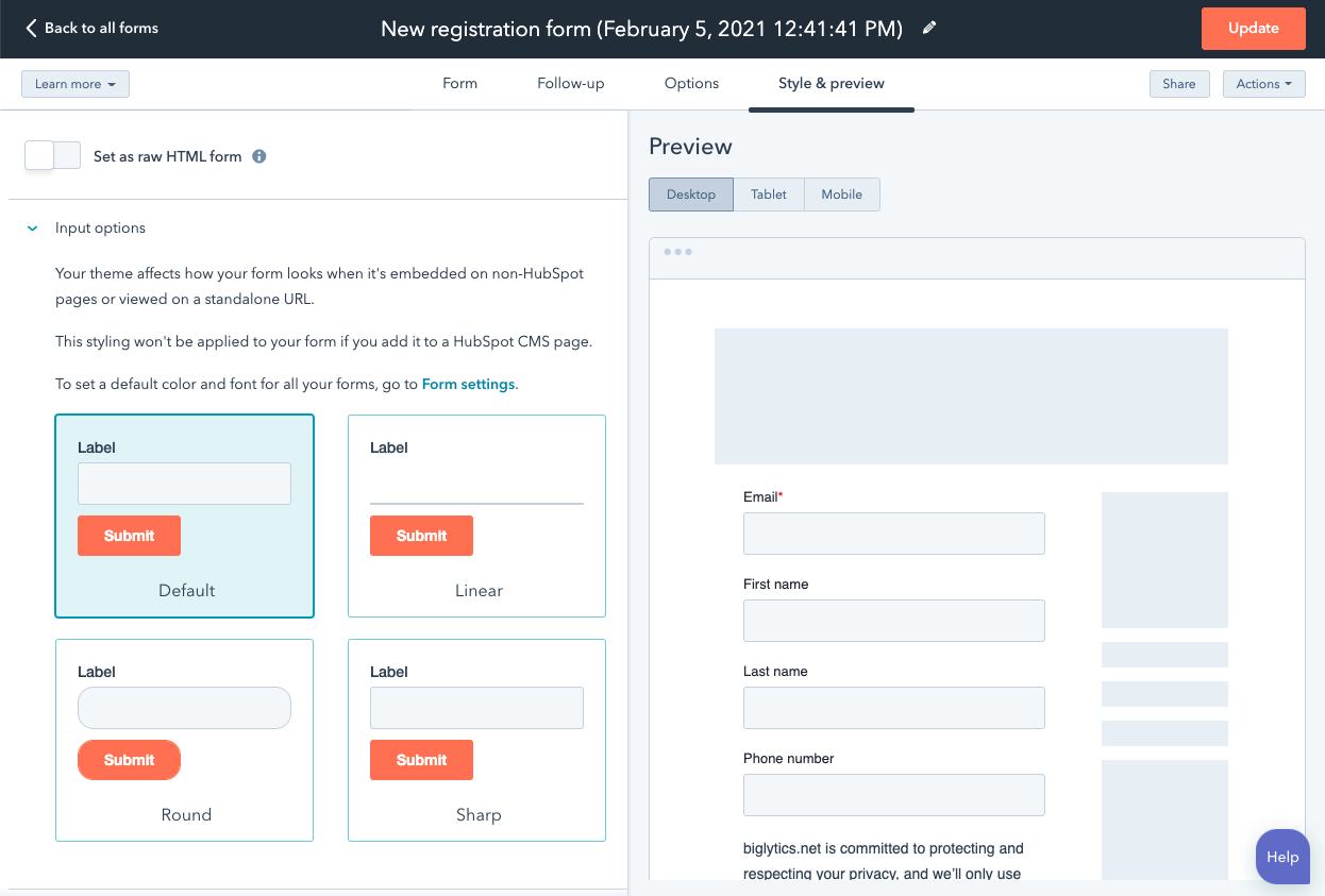 Crea formularios web gratis - Convierte visitantes en leads | HubSpot