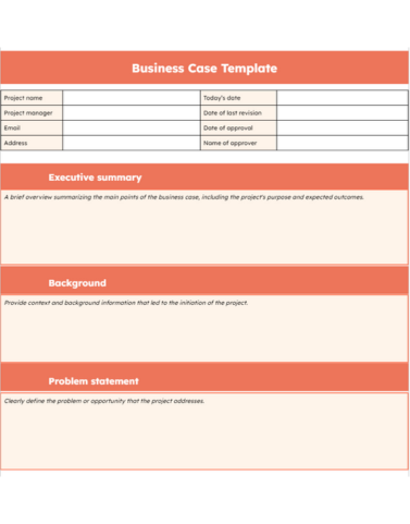business plan format word