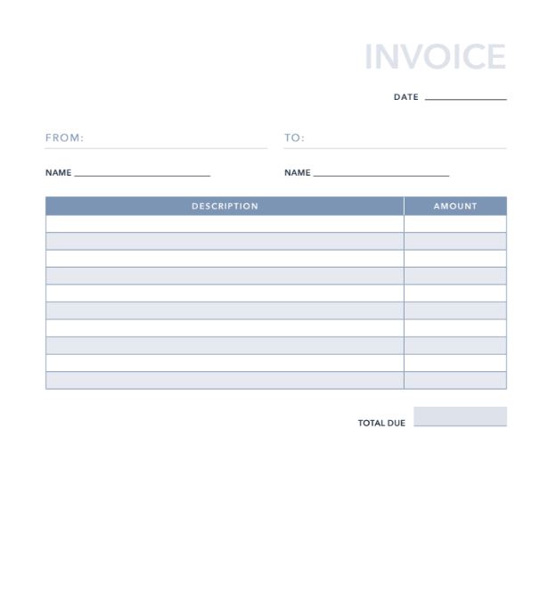 free basic invoice template for pdf excel hubspot