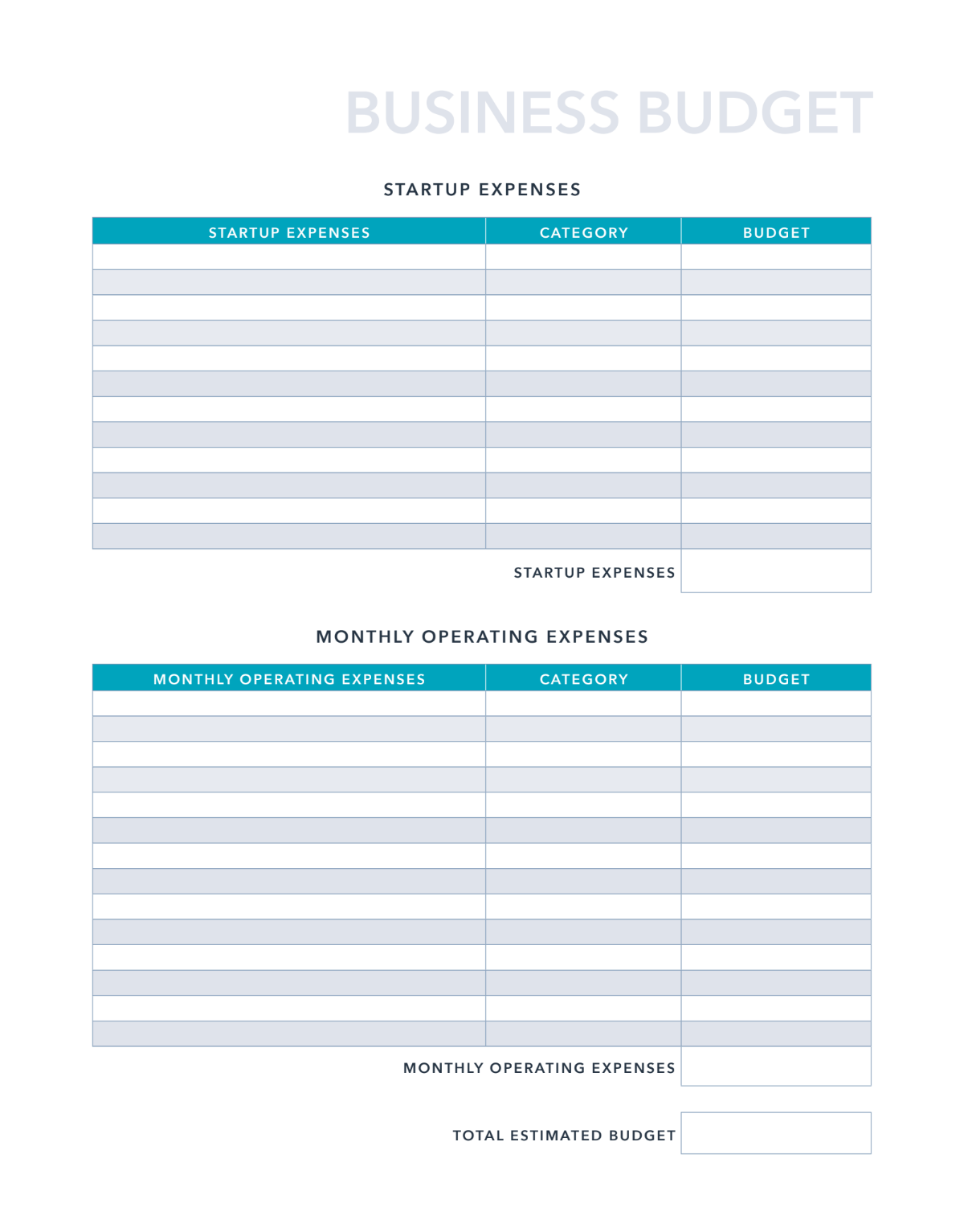 editable-budget-template