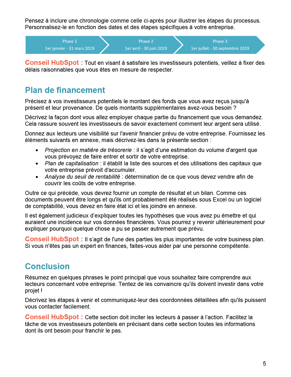 Business Plan Simple Modele Gratuit Sous Pdf Word Hubspot