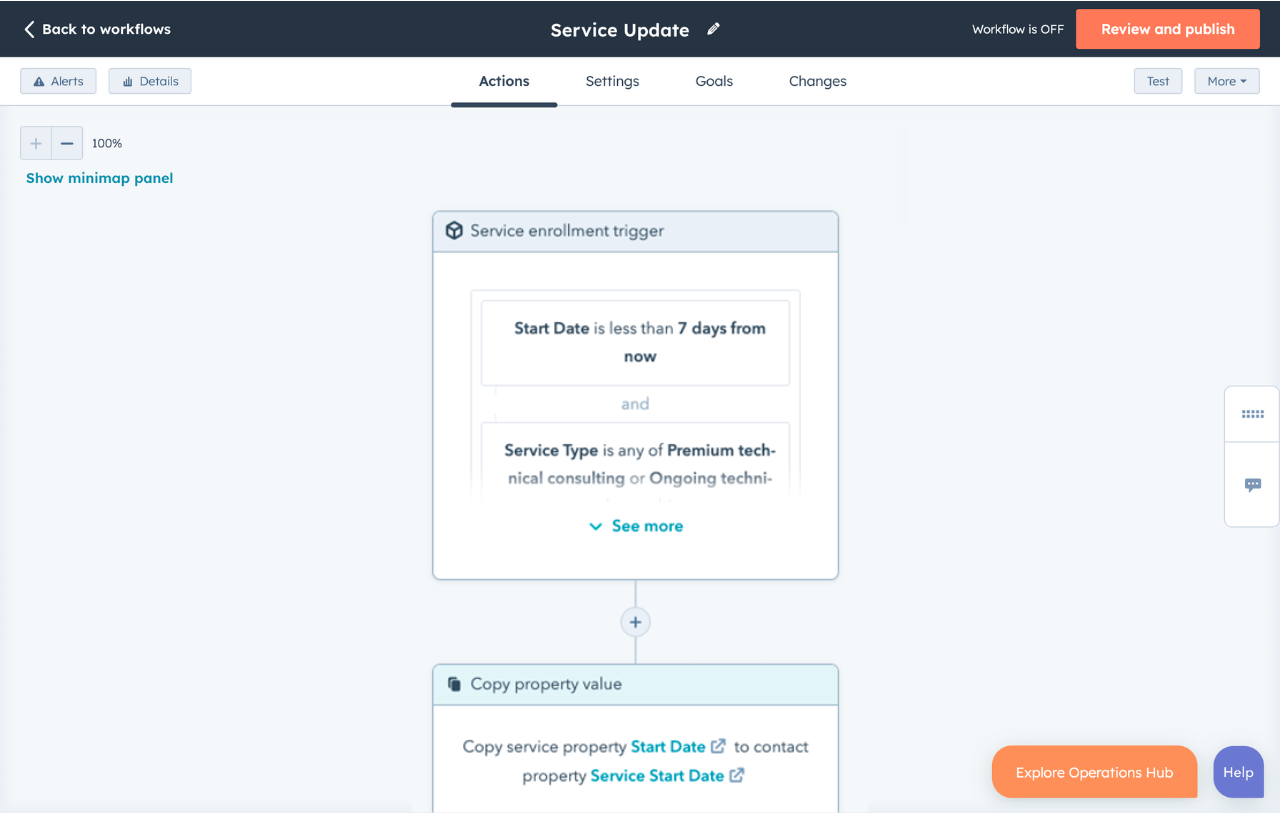 workflows of a custom object