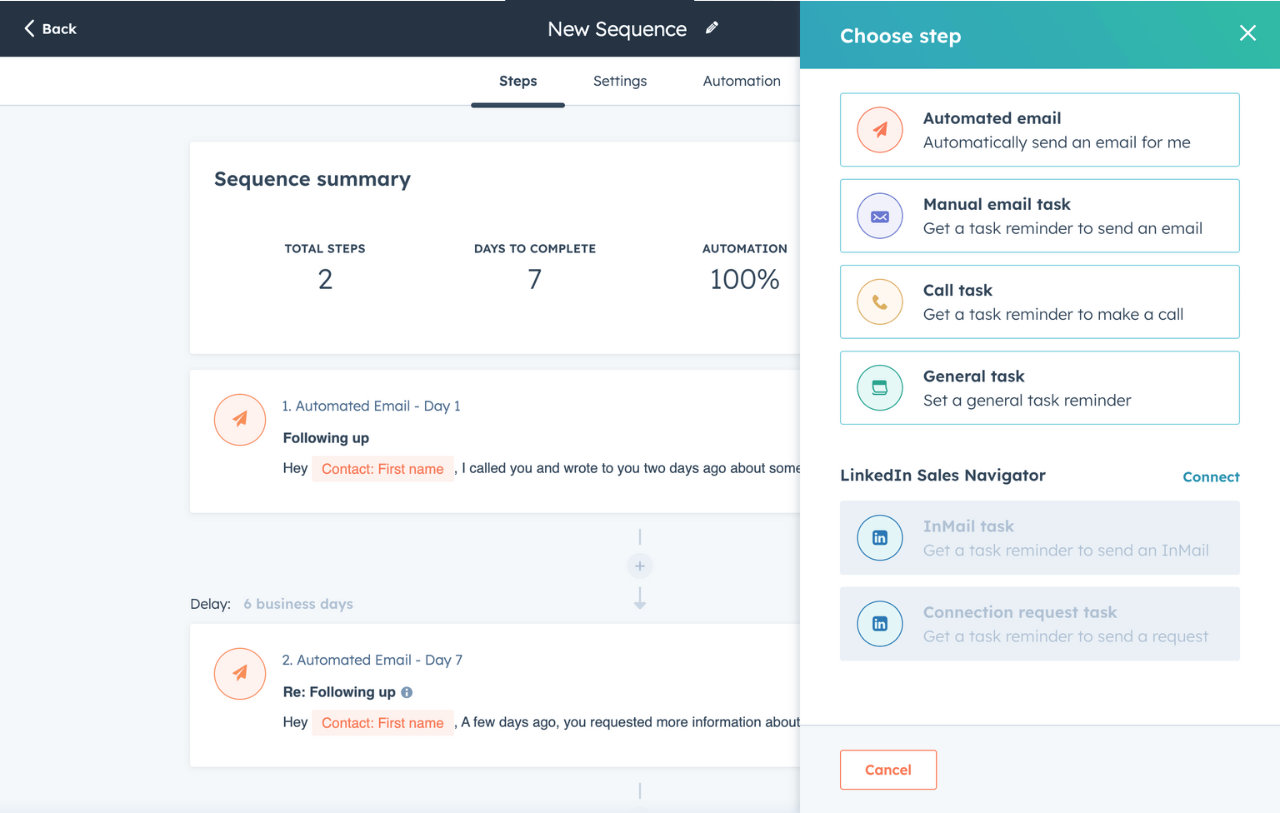 Workflows i Sequences