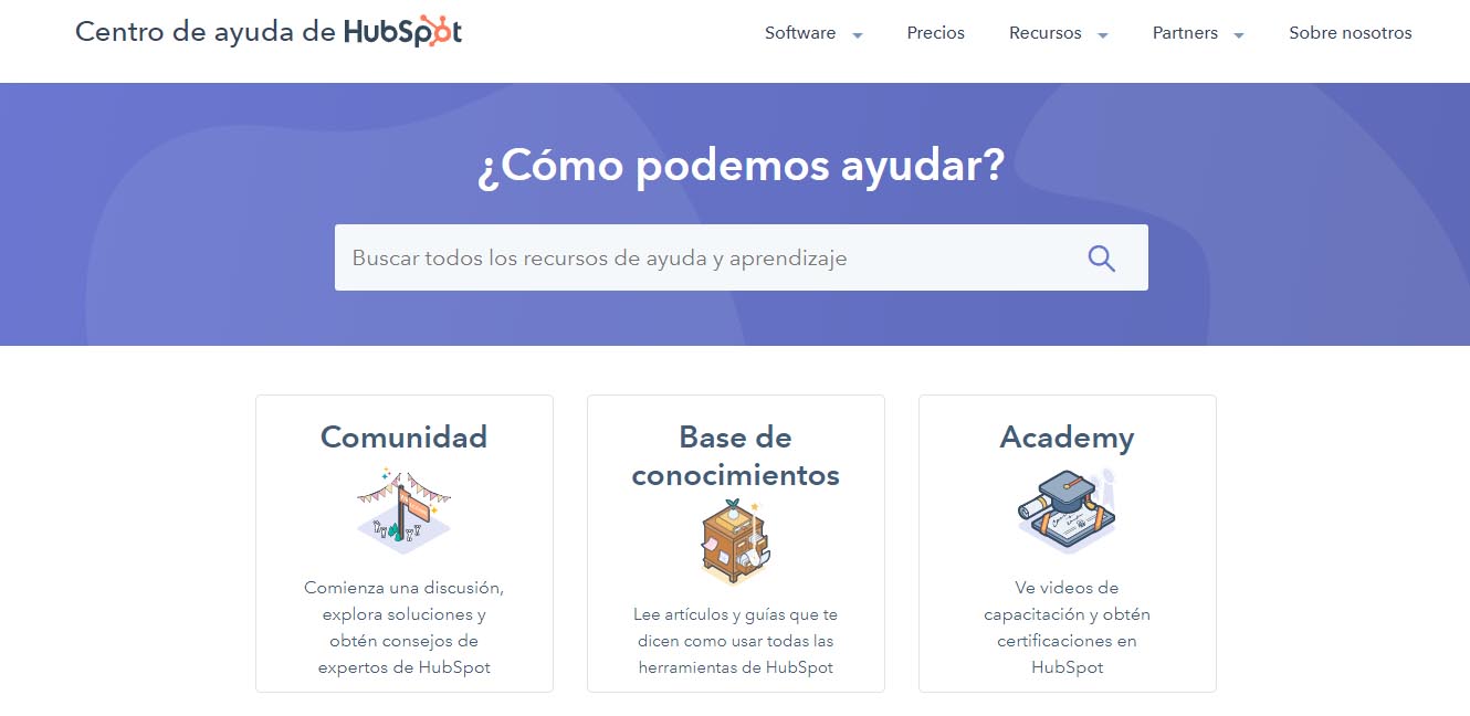 Ejemplo de los pasos para incorporación de clientes de HubSpot