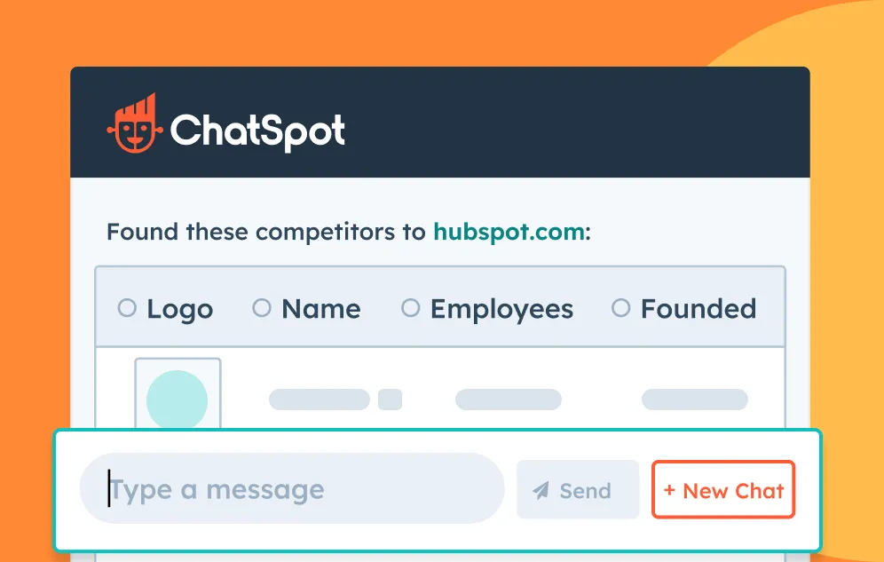 Herramienta ChatSpot que muestra capacidad para realizar investigaciones de la competencia