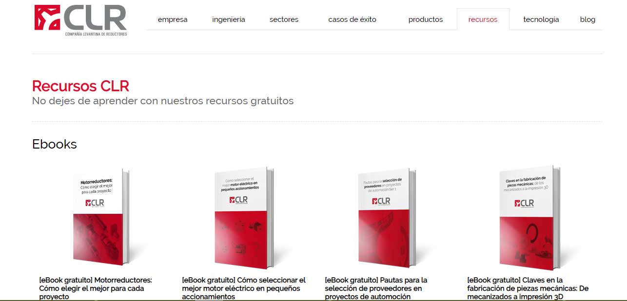 Ejemplo de marketing B2B de CLR