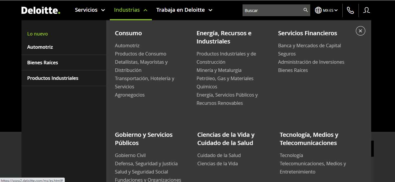 Ejemplo de marketing B2B de Deloitte