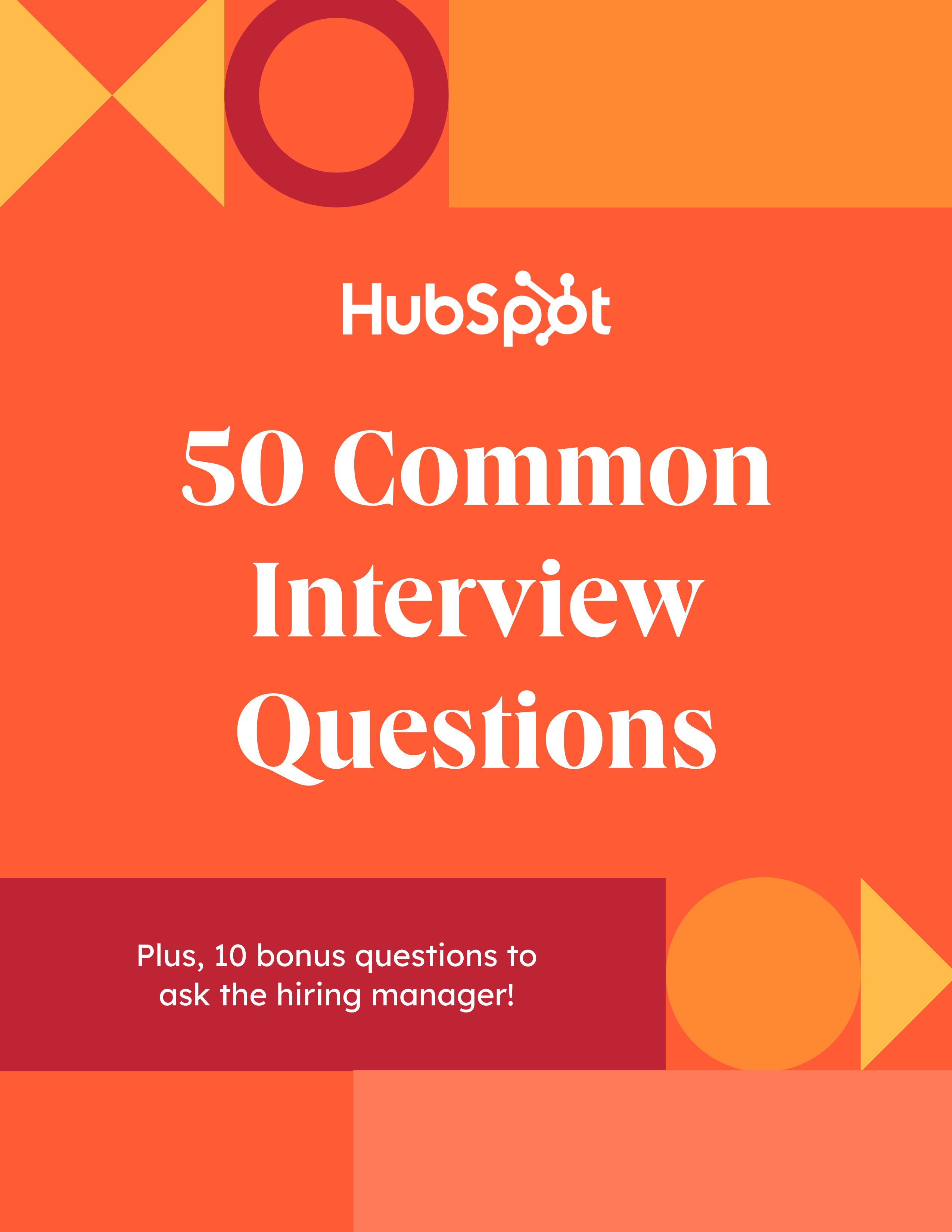 50 Common Interview Questions [Download Now]