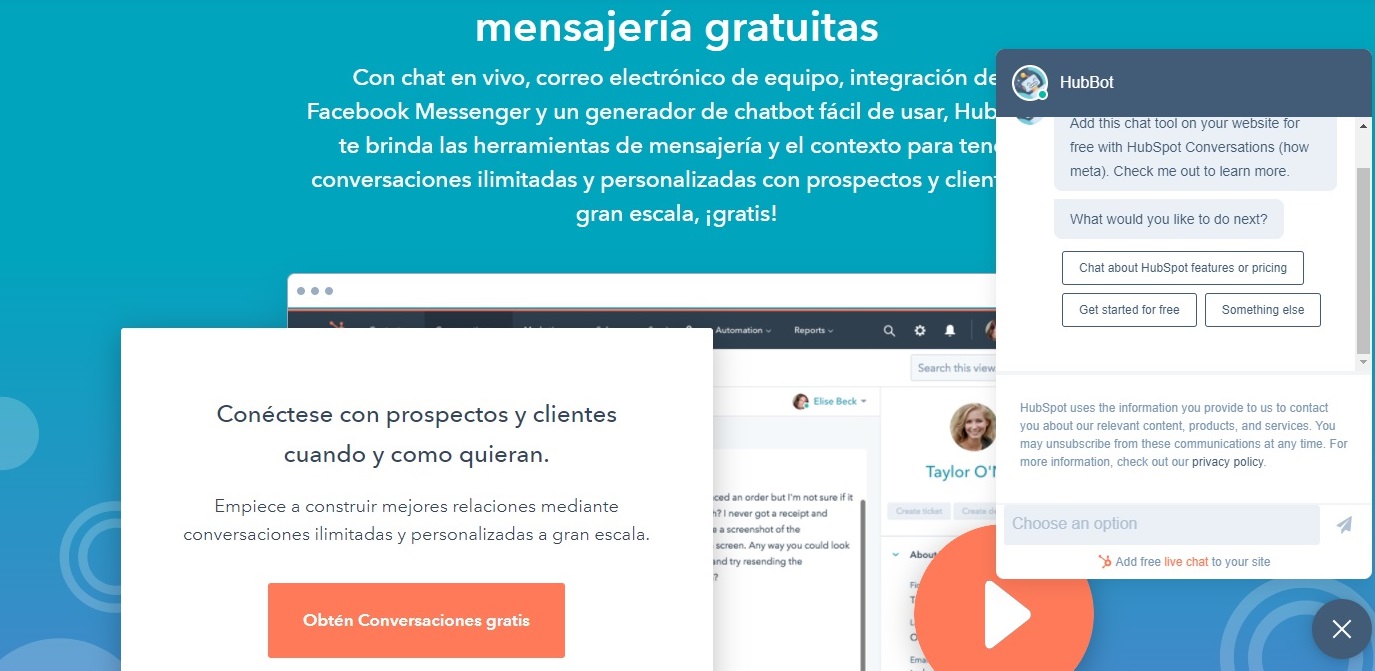 Herramienta de bandeja compartida: Hubspot