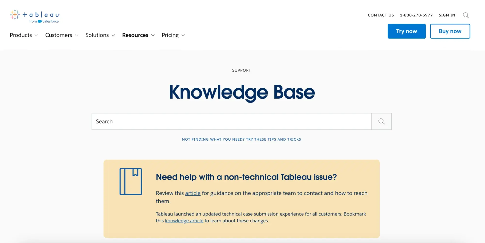 knowledge management systems; example from tableau
