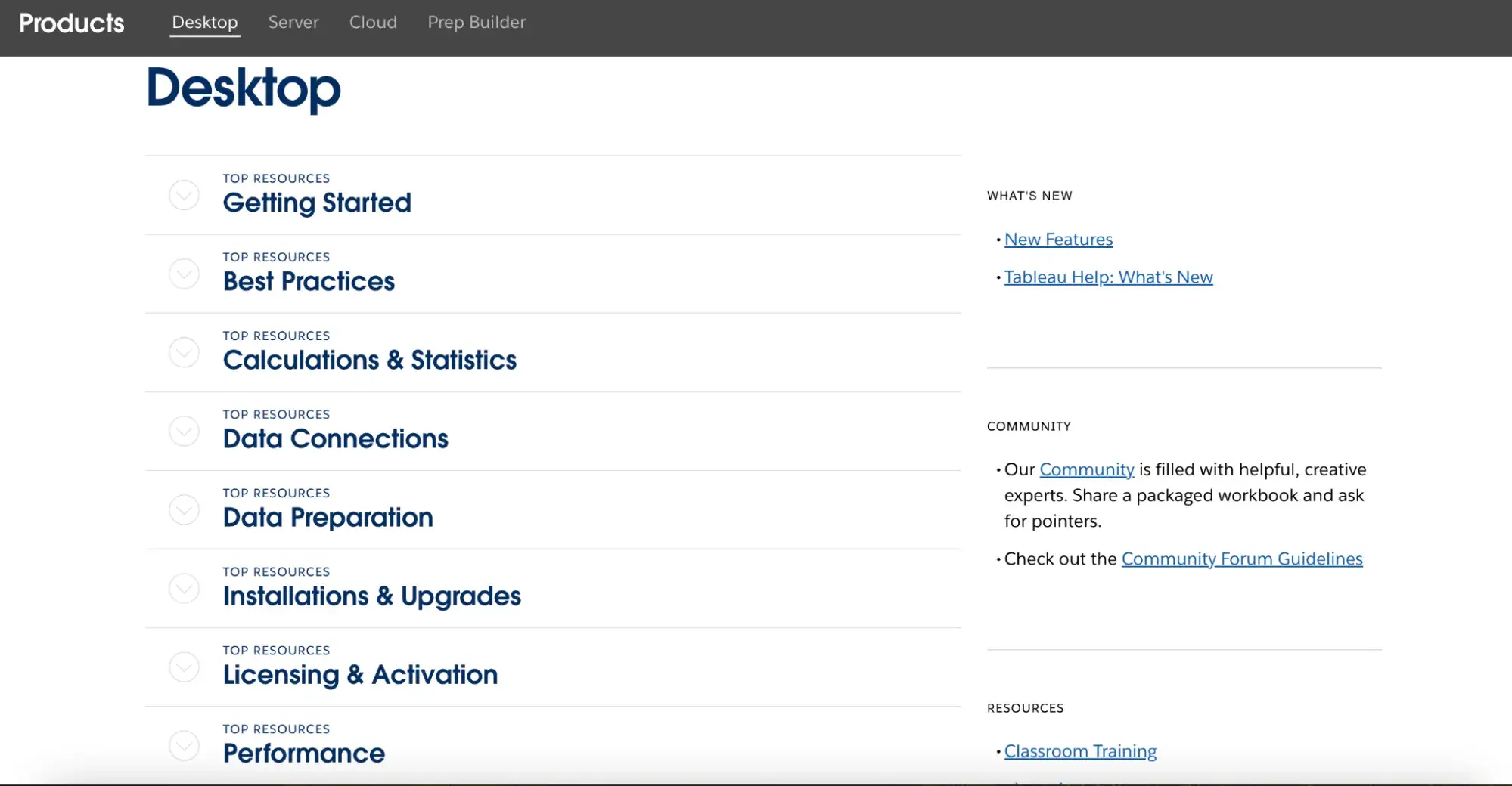 knowledge management systems; topic categories in tableau’s knowledge base