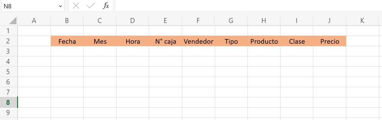 Cómo hacer una base de datos estática: encabezado