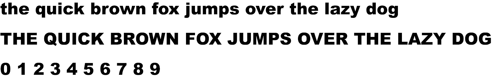 Ejemplos de fuentes HTML seguras para web: Arial Black (sans-serif)