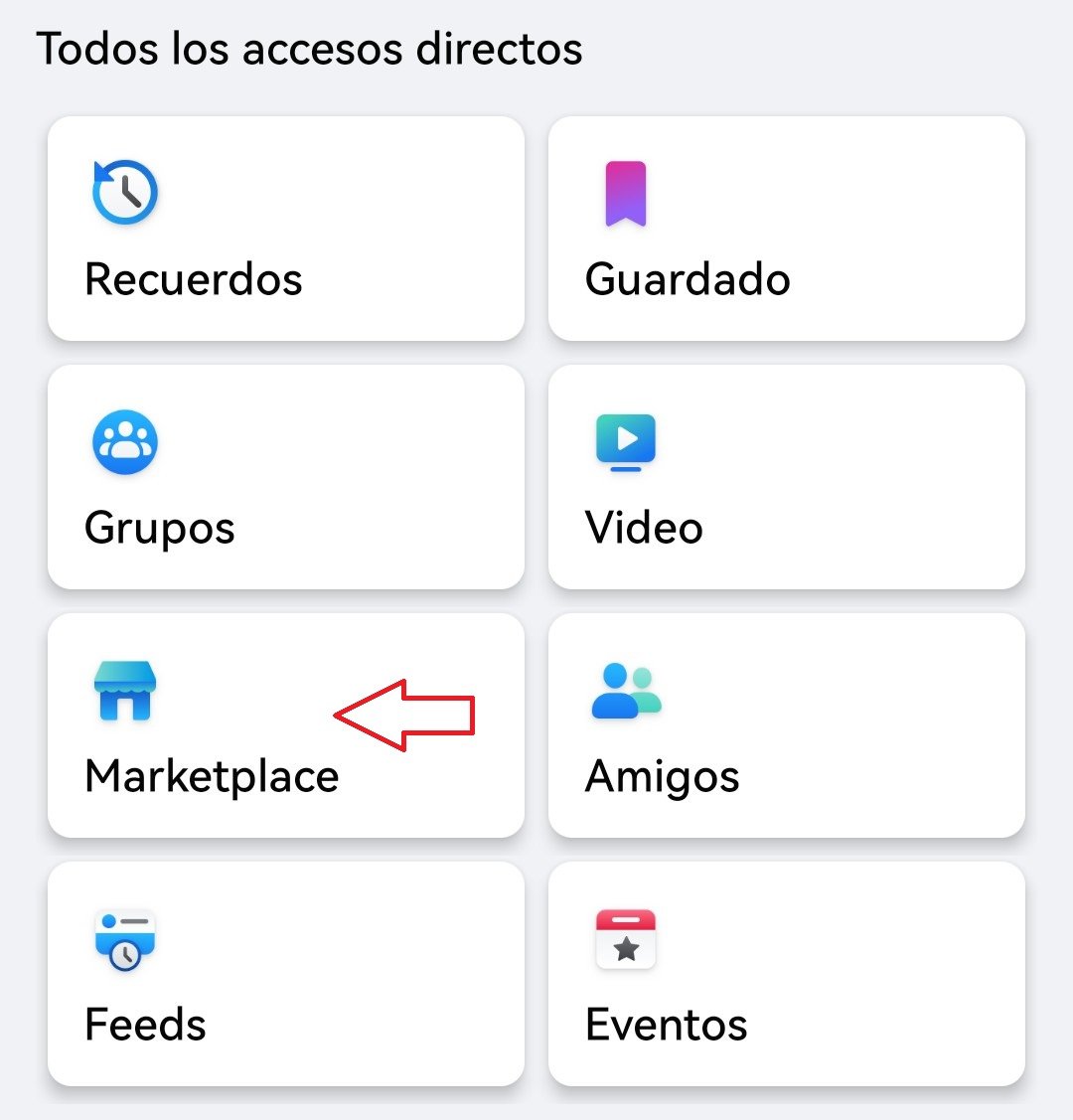 Cómo activar el marketplace de Facebook: botón