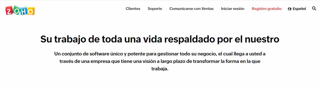 Ejemplos prácticos de CRM: Zoho