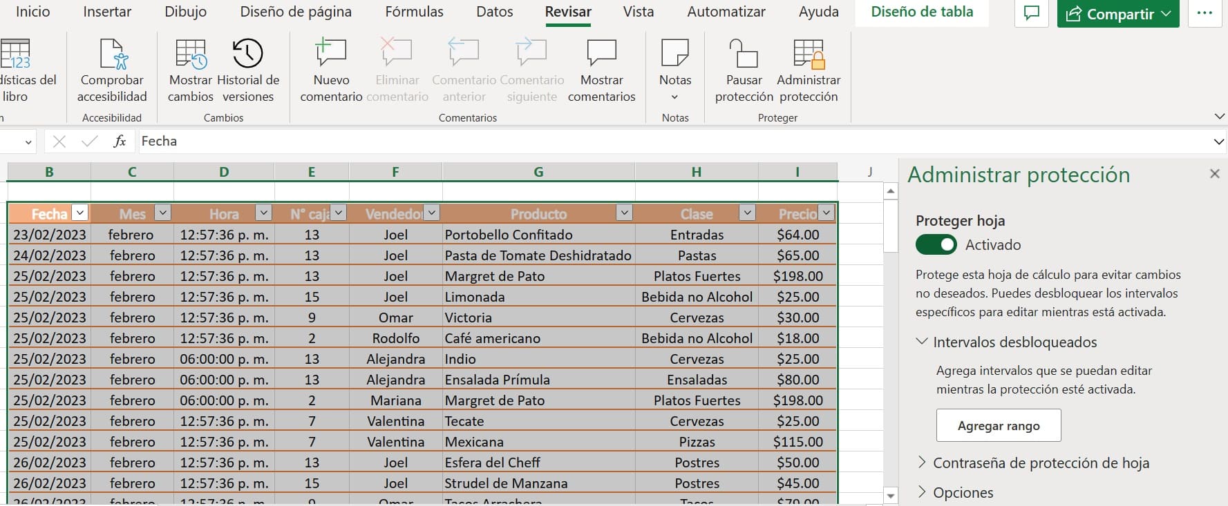 Pasos para hacer una base de datos estática: proteger