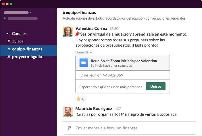 Herramientas para impulsar la productividad en tus equipos de trabajo: Slack