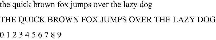 Ejemplos de fuentes HTML seguras para web: Times New Roman