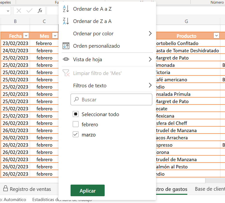 Cómo hacer una base de datos estática: consulta
