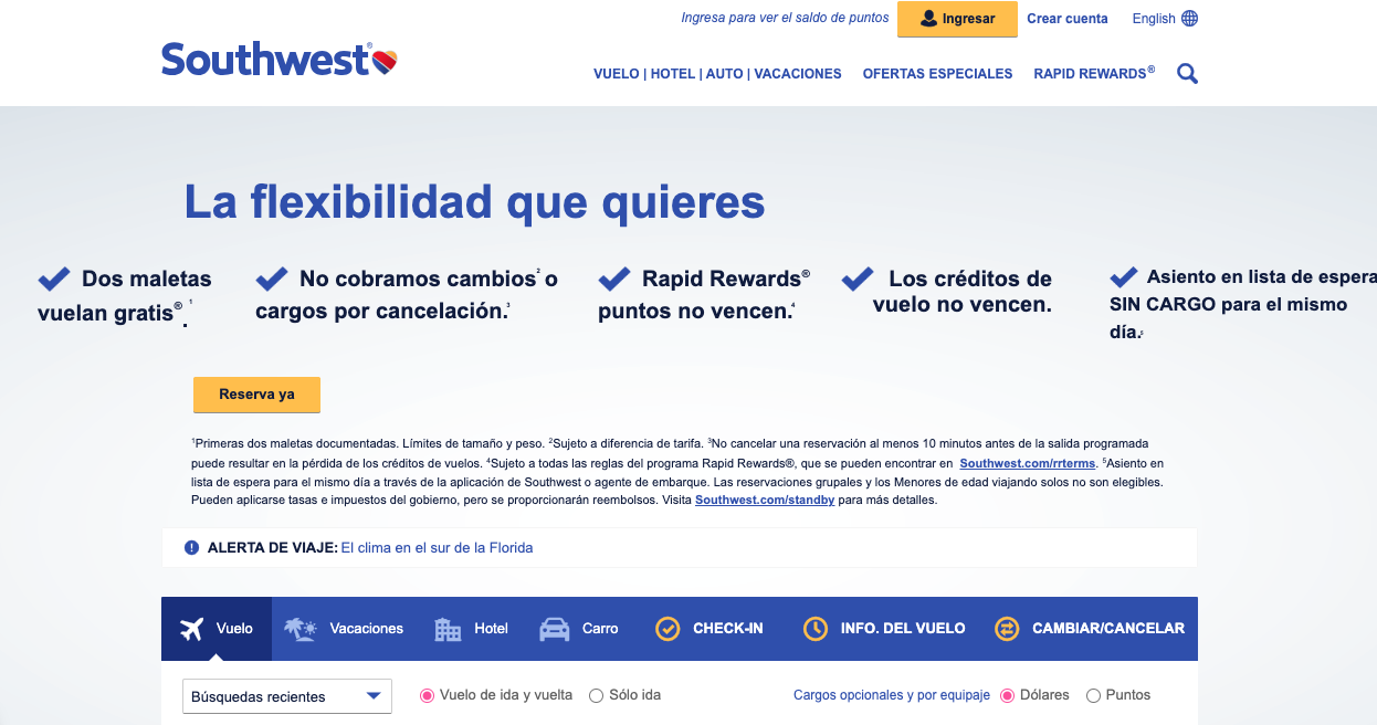 southwest
