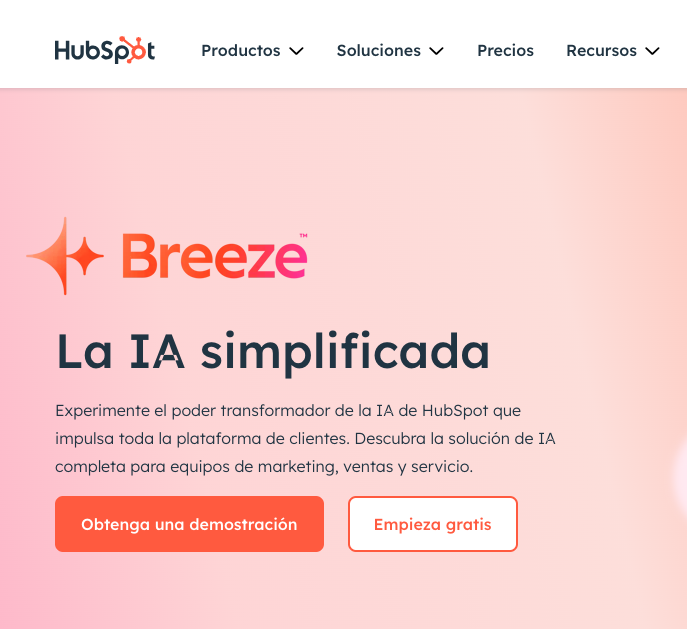 Brezee artificial intelligence de HubSpot