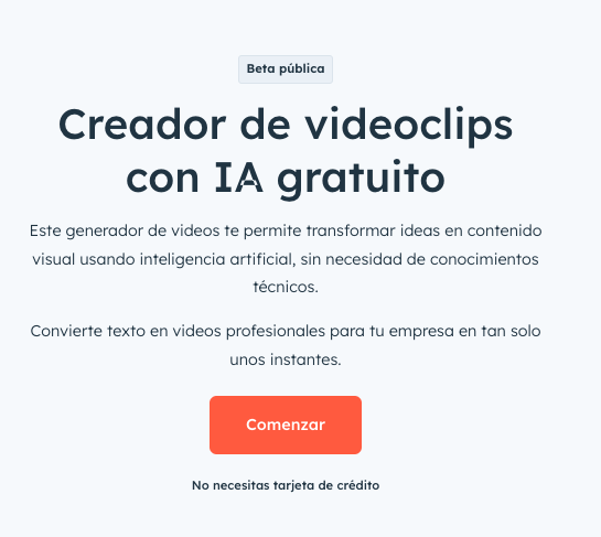 Programas para editar videos online: Clip Creator de HubSpot