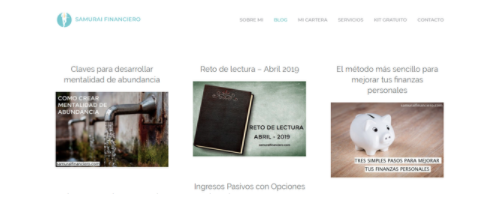 Samurái Financiero, blog con nombre creativo
