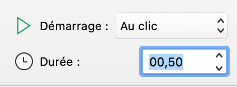 Sélectionner la durée de l'animation - PowerPoint