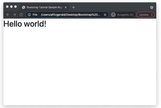 Bootstrap: hola, mundo