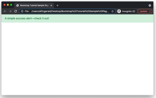 Instrucción en Bootstrap