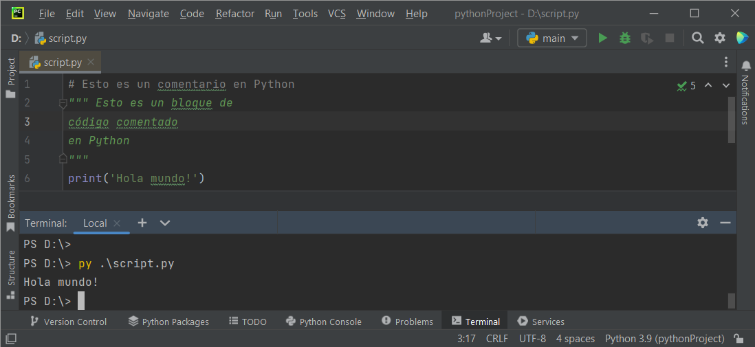 Cómo hacer comentarios en Python (con ejemplos)